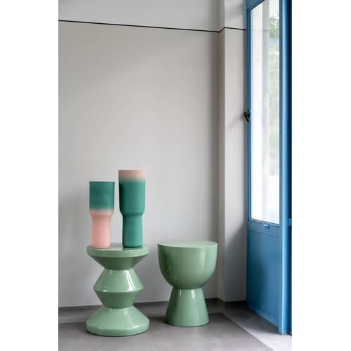 Tabouret Tip Tap - Pols Potten - Vert Olive - Polyester laqué