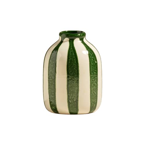 Vase Riviera Small céramique vert / H 14 cm - Maison Sarah Lavoine - Vert - Céramique émaillée