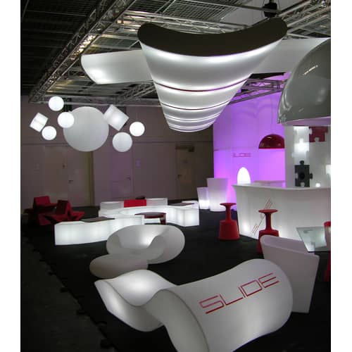 Tabouret de bar Drink plastique blanc / H 75 cm / Seconde vie - Slide - Blanc - Polyéthylène