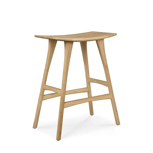 Barhocker Osso holz natur / H 65 cm - Ethnicraft - Eiche - massive Eiche