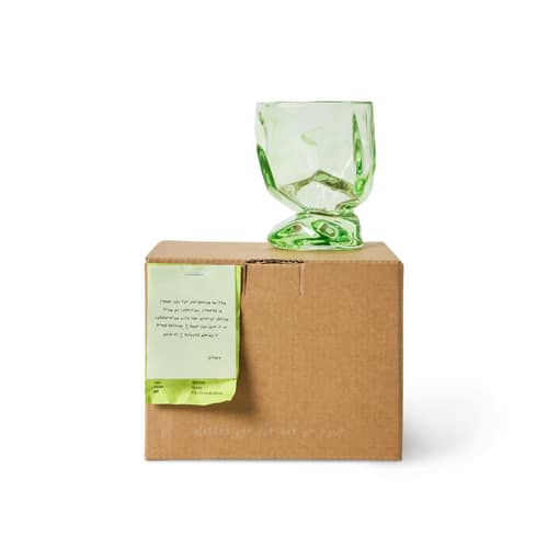 Bicchiere da vino  vetro verde di Nienke Sikkema / Set di 4 - HK LIVING - Peridoto - Vetro