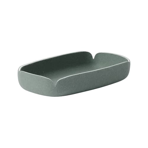 Korb Restore Tray textil grün / 28 x 15,5 cm - Recycelte Plastikflaschen - Muuto - Dusty-Grün - Filz, recycelt