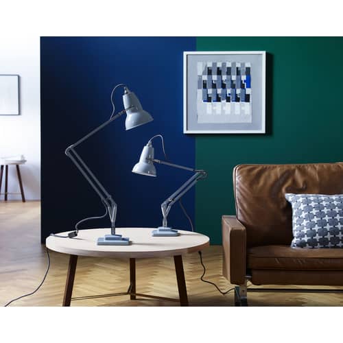 Lampe de table Original 1227 Mini métal noir / 2 bras articulés - H max 50 cm /Réédition 1930\' / Seconde vie - Anglepoise - Noir Jet - Acier, Aluminium, Fonte de fer