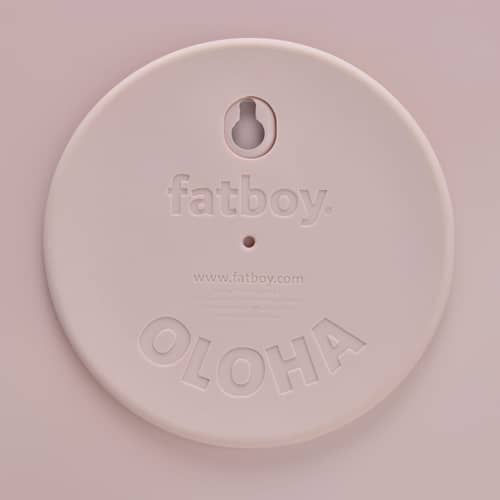 Applique d\'esterno Oloha Medium metallo rosa / Lampada senza fili - Ø 30 cm - Fatboy - Rosa polverizzato - ABS, Alluminio termolaccato, Silicone