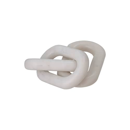 Sculpture Adee marbre blanc / Small - L 34 cm / Marbre - Bloomingville - L 34 cm / Blanc - Marbre