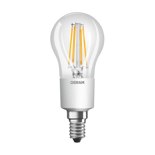 Ampoule LED E14 dimmable Mini Globe P45 Clear / 3,4W (= 40W) - Blanc chaud - Osram - Transparent - Verre