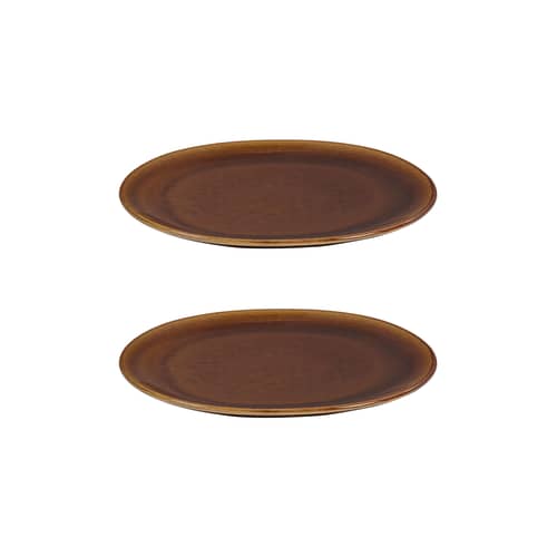 Assiette Out of Lines / Set de 2 - Ø 27,5 cm - Serax - Ocre - Grès émaillé