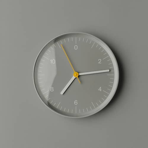 Horloge murale  plastique gris / Jasper Morrison, 2008 - Recyclé - Hay - Gris - ABS recyclé, Acrylique, Aluminium