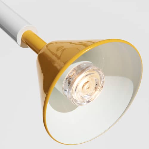 Pyl Pendant metal multicoloured / Ø 21.6 x H 110 cm - Steerable - Petite Friture - Multicoulered - Painted steel, Pressed glass