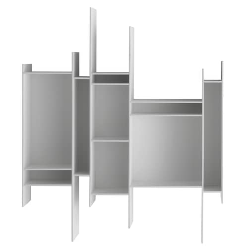 Étagère Randomito bois blanc / L 81 x H 96 cm - MDF Italia - Laqué blanc - Fibre de bois laqué