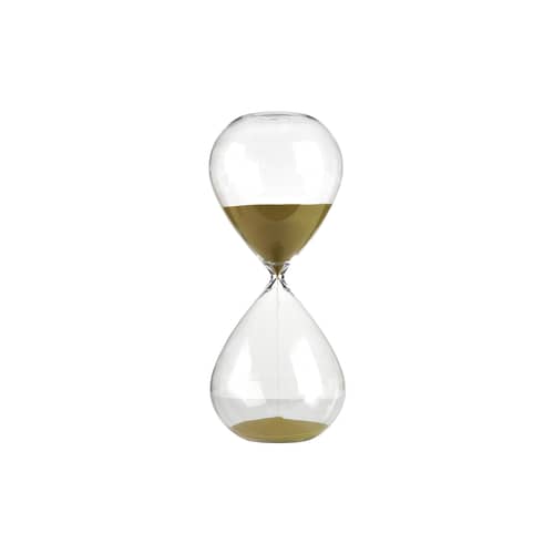 Sablier Ball Large / 2 heures - H 38 cm - Pols Potten - Or - Verre