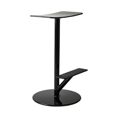 Sgabello alto Sequoia metallo nero / Metallo- H 65 cm - Magis - Nero opaco - Acciaio