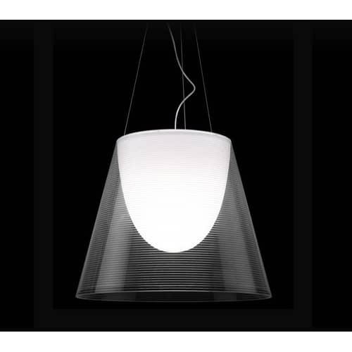 Suspension K Tribe S2 plastique transparent Ø 39.5 cm - Flos - Transparent - PMMA