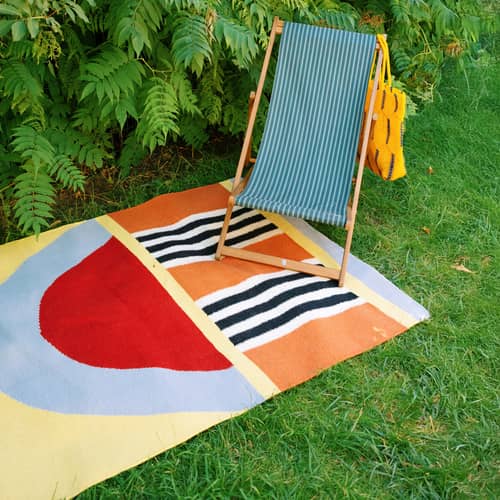 Tapis Eden / 210 x 140 cm - Tissé main - COLORTHERAPIS - 210 x 140 cm - Laine vierge de Nouvelle-Zélande
