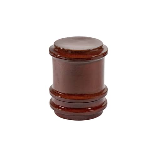Tavolino d\'appoggio Pawn Geometric ceramica rosso / Sgabello - Ø 34,8 x H 44,5, cm - Serax - Rosso scuro - Gres smaltato