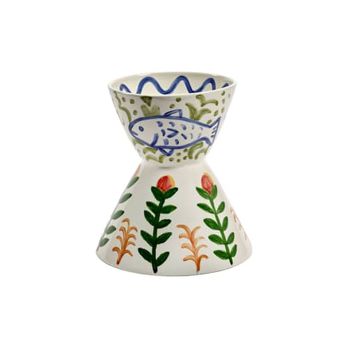 Vase Aguaje céramique multicolore / Ø 30 x H 33 cm - Serax - Multicolore - Grès émaillé