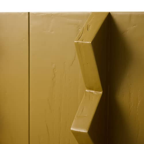 Buffet Forma bois vert / L 80 x H 88.5 cm - HK LIVING - Vert olive - Bois de sungkai