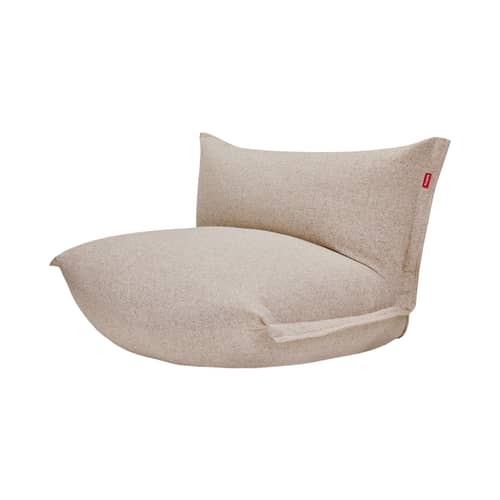 Chauffeuse The BonBaron Slim beige / INDOOR - Tissu bouclé - Fatboy - Beige (tissu bouclé) -  Micro-billes EPS, Flocons de mousse, Tissu bouclé recyclé