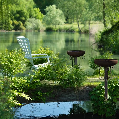 Fauteuil empilable Folio blanc / Dossier multiposition - NARDI - Blanc - Résine de fibre de verre
