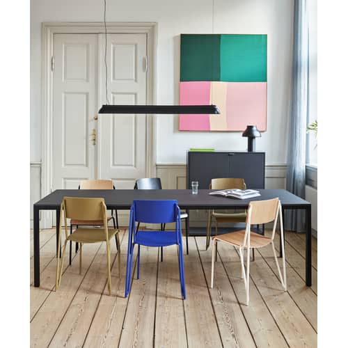 PC Linear Pendant metal black / LED - L 120 cm / Aluminium - Hay - Black - Aluminium