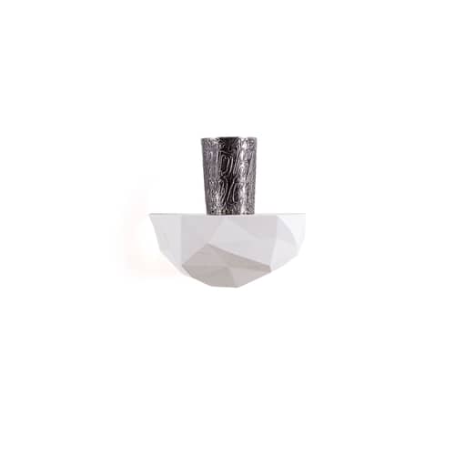 Space Rock Shelf plastic material white / Small - W 22 x D 18.7 x H 9 cm - Seletti - White - Resin