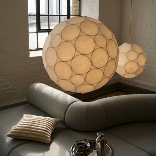 Suspension Soft Large blanc / Ø 60 cm - Tom Dixon - Ø 60 cm - Acier, TPU pulvérisé