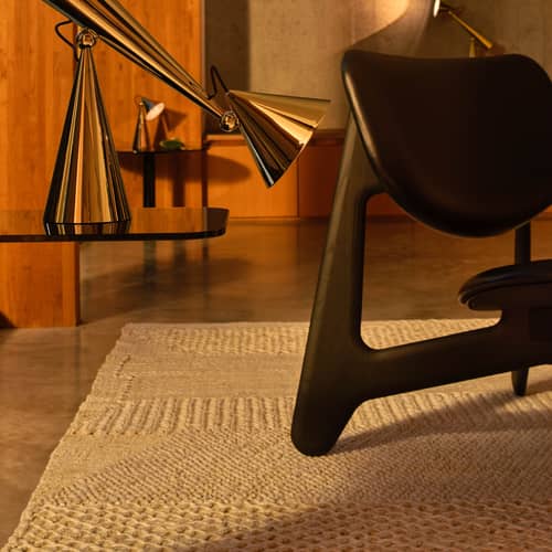 Tapis Knotty blanc / 170 x 240 cm - Tom Dixon - 170 x 240 cm - Mélange de jute naturel