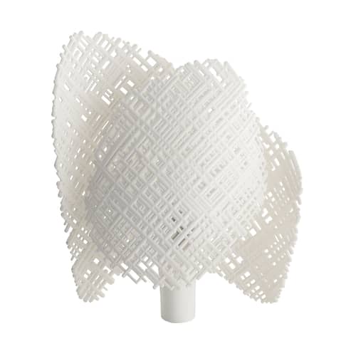 Tischleuchte Tea plastikmaterial weiß / L 28 x H 32,5 cm - Recycling-Material - Kartell - Weiß - Recyceltes ABS