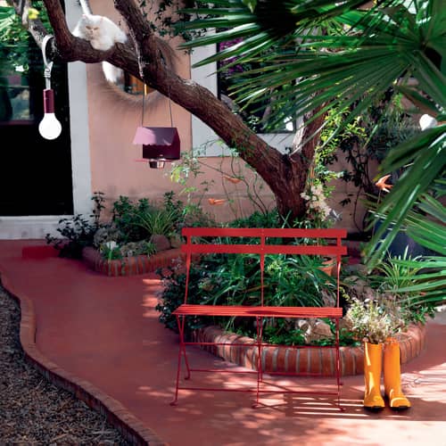 Banquette Bistro métal marron / Pliante - 2 places / L 88 cm - Fermob - Tonka - Acier