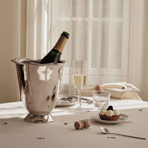 Bicchiere Hammered vetro trasparente / Ø 8 x H 7,5 cm - BROSTE COPENHAGEN - Trasparente - Vetro soffiato a bocca