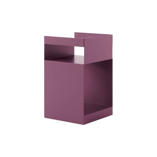 Caisson à roulettes Rotate SC73 métal violet / 35 x 35 x H 59 cm - &tradition - Prune foncé - Acier