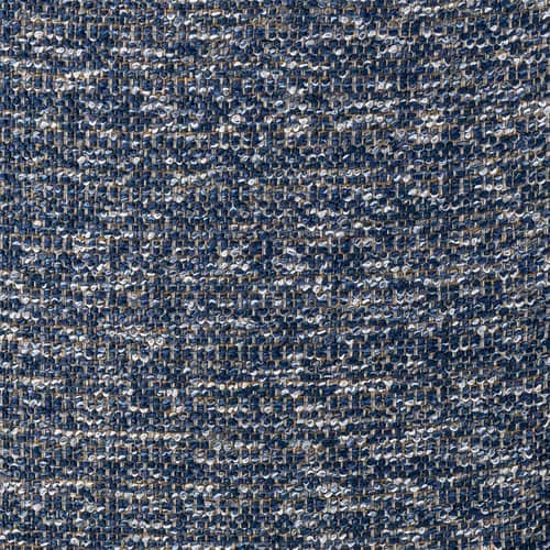 Chaise rembourrée Percey tissu bleu - Bloomingville - Bleu (tissu chenille) - Fer thermolaqué, Mousse, Tissu chenille