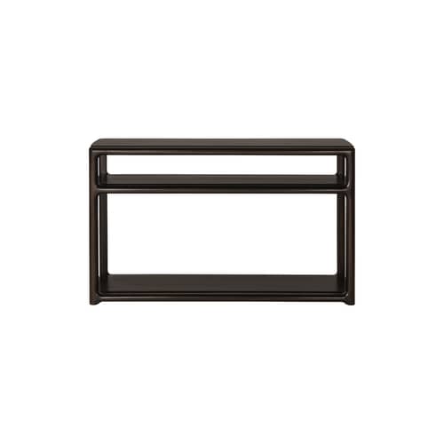 Console Eda bois marron / L 131 x P 40 x H 78 cm - Ethnicraft - Acajou brun foncé - Acajou massif