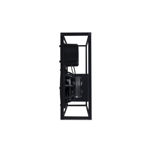 Enceinte Large verre noir transparent / L 42 x H 33 cm - Verre trempé - Transparent Speaker - Noir / Transparent - Aluminium, Verre trempé