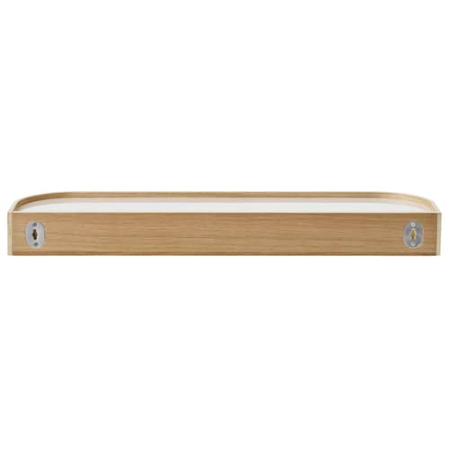 Etagère Epoch / L 79 cm - Réversible - Menu - Chêne naturel / Beige - Contreplaqué, Placage chêne