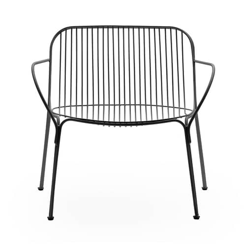 Fauteuil bas HiRay - Kartell - Noir - Acier galvanisé peint