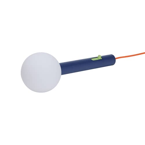Baladeuse Talk LED / Câble L 300 cm - Variateur - HÜBSCH - Bleu - Fer laqué, Verre