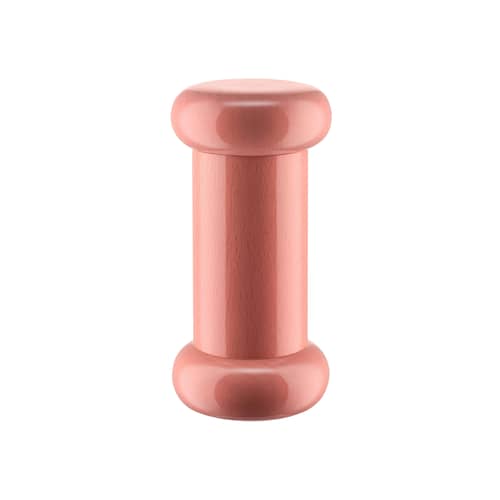 Moulin à épices Twergi bois rose / H 15 cm - By Ettore Sottsass / Alessi 100 Values Collection - Alessi - Rose - Céramique, Hêtre massif tourné certifié FSC