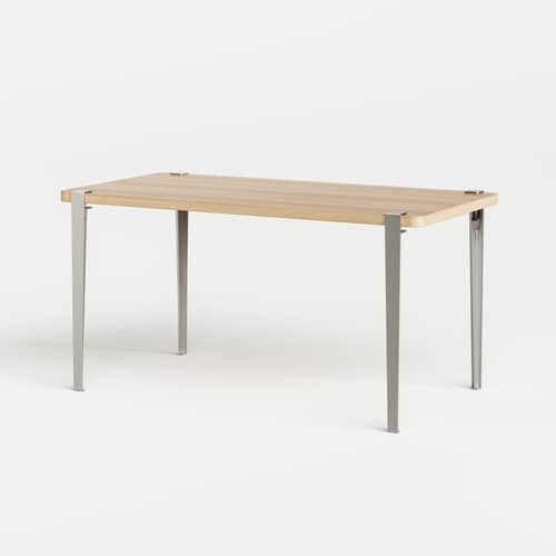 Pied Core avec fixation étau / H 75 cm / Pour créer table & bureau - TIPTOE - Inox brossé - Acier inoxydable brossé
