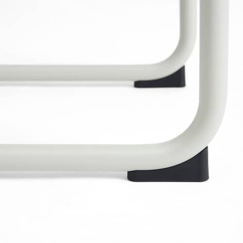 Sedia Palissade Cantilever metallo grigio - Hay - Grigio argento - Acciaio termolaccato