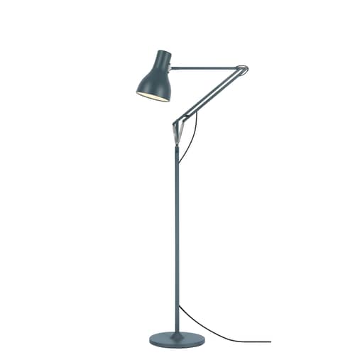 Stehleuchte Type 75 metall grau - Anglepoise - Schiefergrau - Aluminium, Gusseisen, Stahl