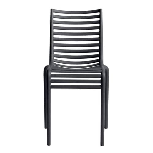 Chaise empilable PIP-e Green plastique gris / Plastique recyclé - Philippe Starck, 2010 - Driade - Gris (plastique recyclé) - Plastique recyclé