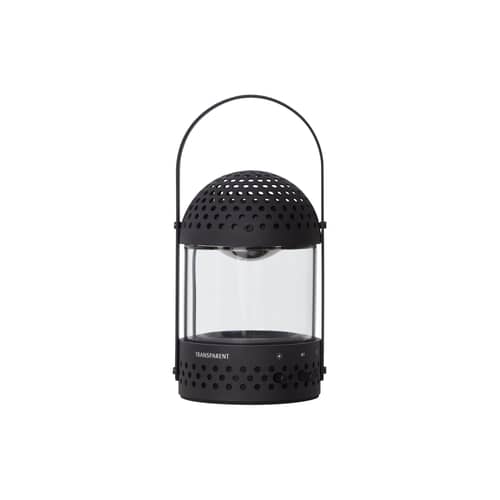 Enceinte Bluetooth portable Light Speaker verre noir / Lumineuse - Transparent Speaker - Noir - Aluminium, Verre borosilicaté
