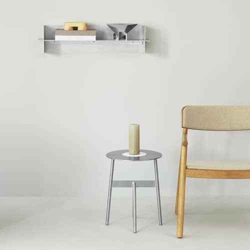 Etagère murale Alu métal / L 80 cm - Normann Copenhagen - L 80 cm - Aluminium brossé