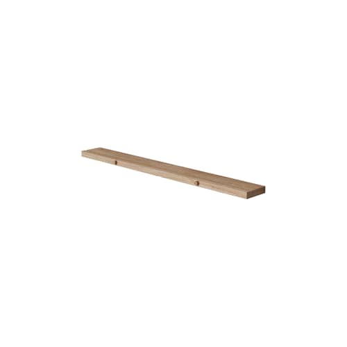 Etagère porte-cadres Gallery Shelf bois naturel / L 70 x Prof. 8 cm - Rainurée - MOEBE - Chêne naturel - Chêne massif