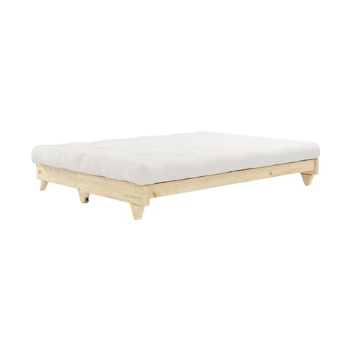 Canapé convertible Fresh / L 200 cm - 3 places - KARUP DESIGN - Naturel 701 / Pin clair - Fibres recyclées mélangées, Mousse, Pin massif certifié FSC, Tissu
