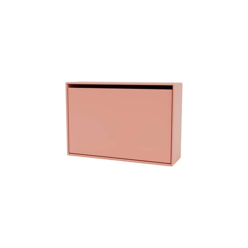 Mobile per scarpe Hide legno rosa / L 69,6 x H 46,8 x P 20 cm - MONTANA - Rabarbaro 151 - MDF laccato