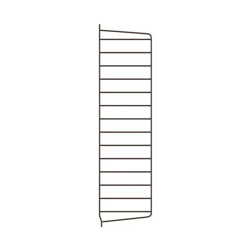 Montant mural / à l\'unité - H 75 x P 20 cm - String Furniture - Marron foncé - Acier laqué
