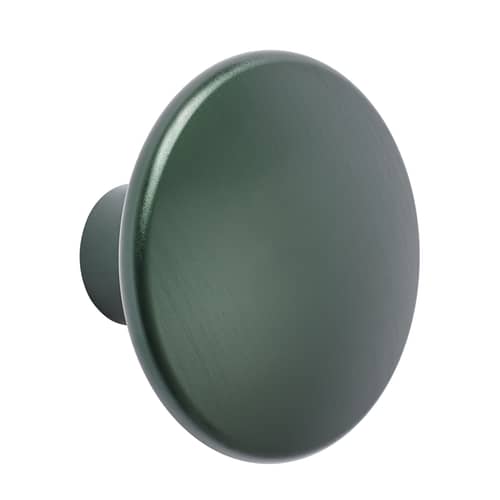 Patère The Dots Metal Large / Ø 5 cm - Muuto - Vert foncé - Acier