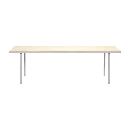 rechteckiger Tisch Alu table metall beige / 240 x 85 cm - (indoor/outdoor) - valerie objects - Elfenbein - Aluminium